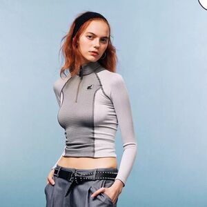 iets frans 3/4 Zip‎ Womens Track Top xs